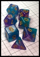 Dice : Dice - Dice Sets - Blue Pink Glitter with Gold Numerals - Temu Feb 2024